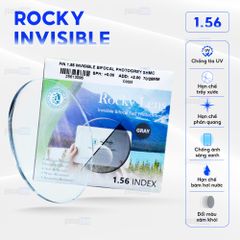 Hai tròng đổi màu Rocky Invisible - Xám Khói