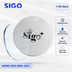 Tròng kính siêu mỏng phẳng 2 mặt Sigo 1.90