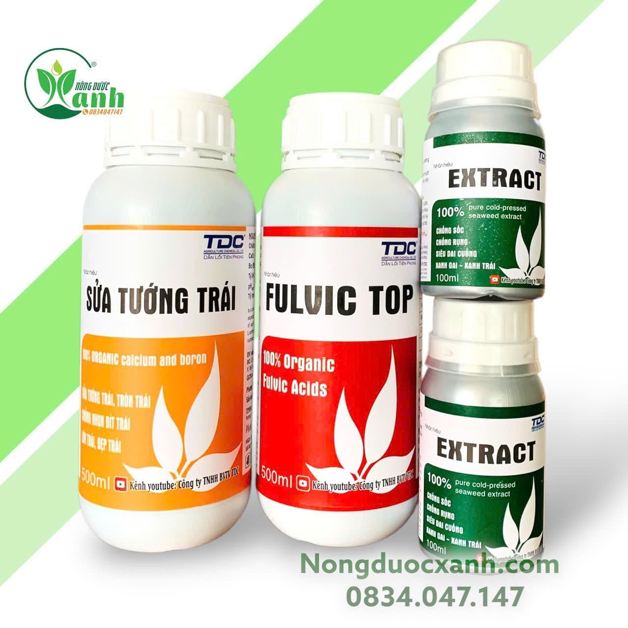  Combo Chống Sốc – Chống Rụng, Dưỡng Trái – Xanh Gai TDC 