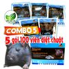  [Combo] 100 viên diệt chuột STORM ( 5 x 20 viên) [sieutietkiem] . Nông Dược Xanh 