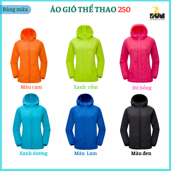 Áo Gió Thể Thao 250
