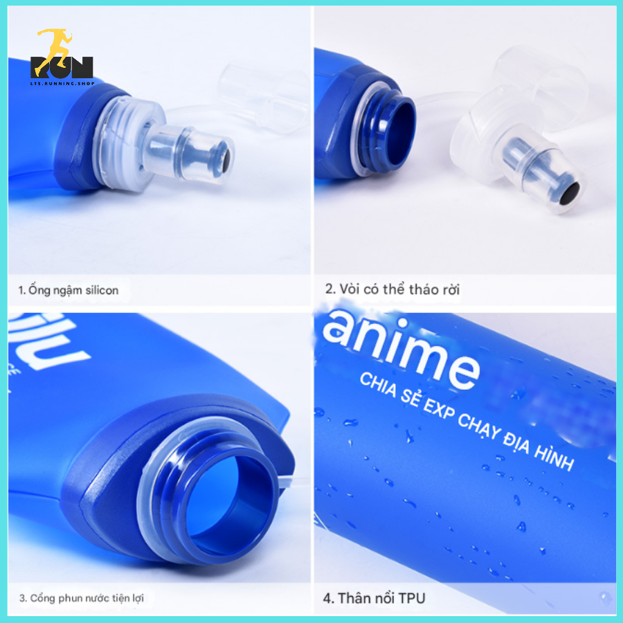 Bình nước mềm Anmeilu thể thao - an toàn, tiện dụng