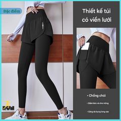 Quần nữ 2 lớp bó dài 310