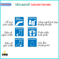 Tất Dài Chạy Bộ TAKUMI TSO-886