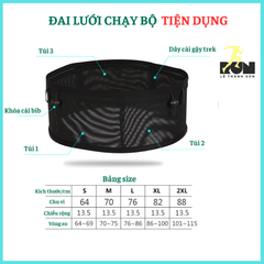 Đai lưới chạy bộ 185