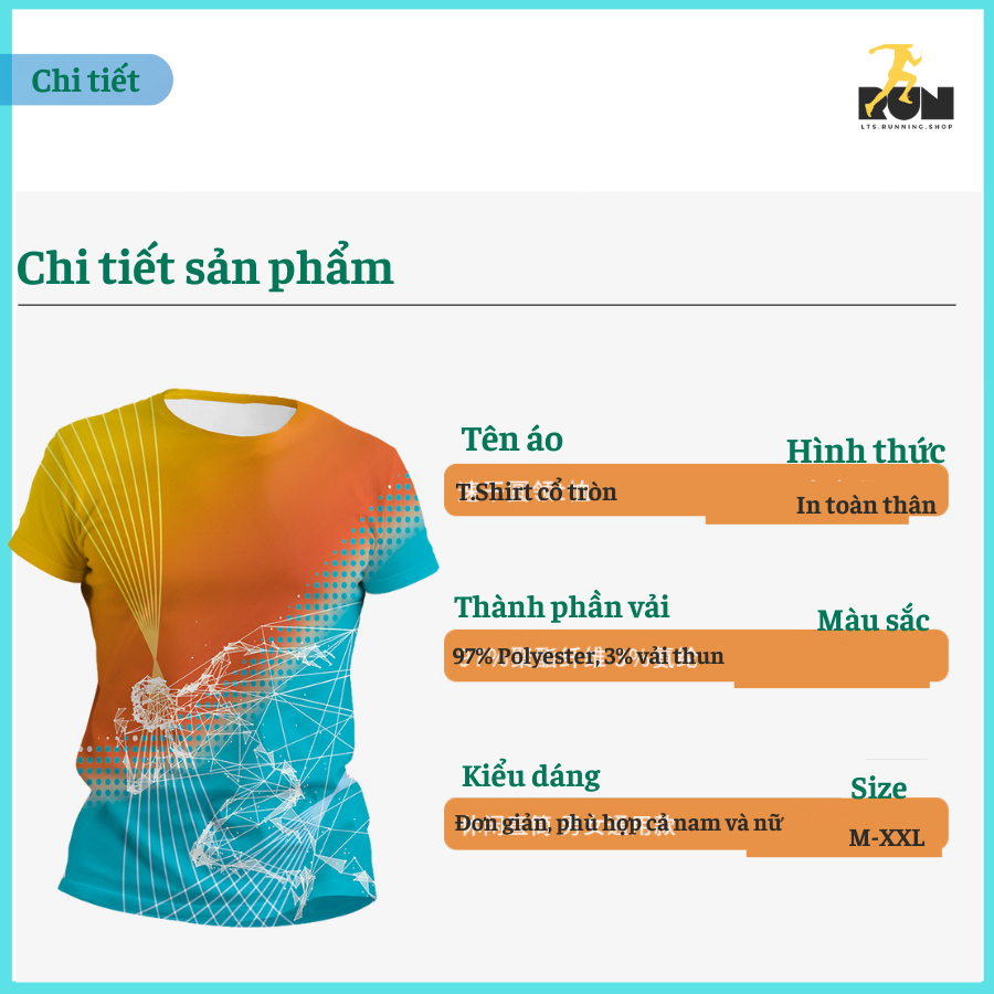 Áo chạy bộ T-shirt nam 280