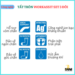 Tất tròn chạy bộ WorkAssist