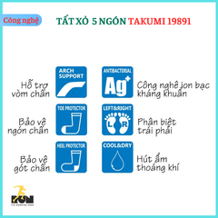 Tất xỏ 5 ngón Takumi 19891