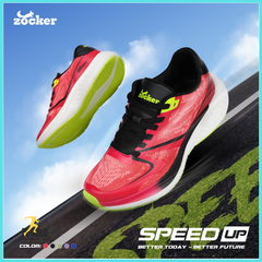 Giày chạy bộ Nam/Nữ Zocker Speed Up Đỏ