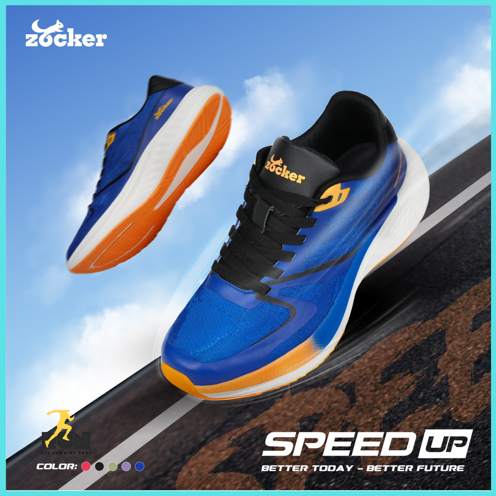 Giày chạy bộ Nam/nữ Zocker Speed Up Xanh