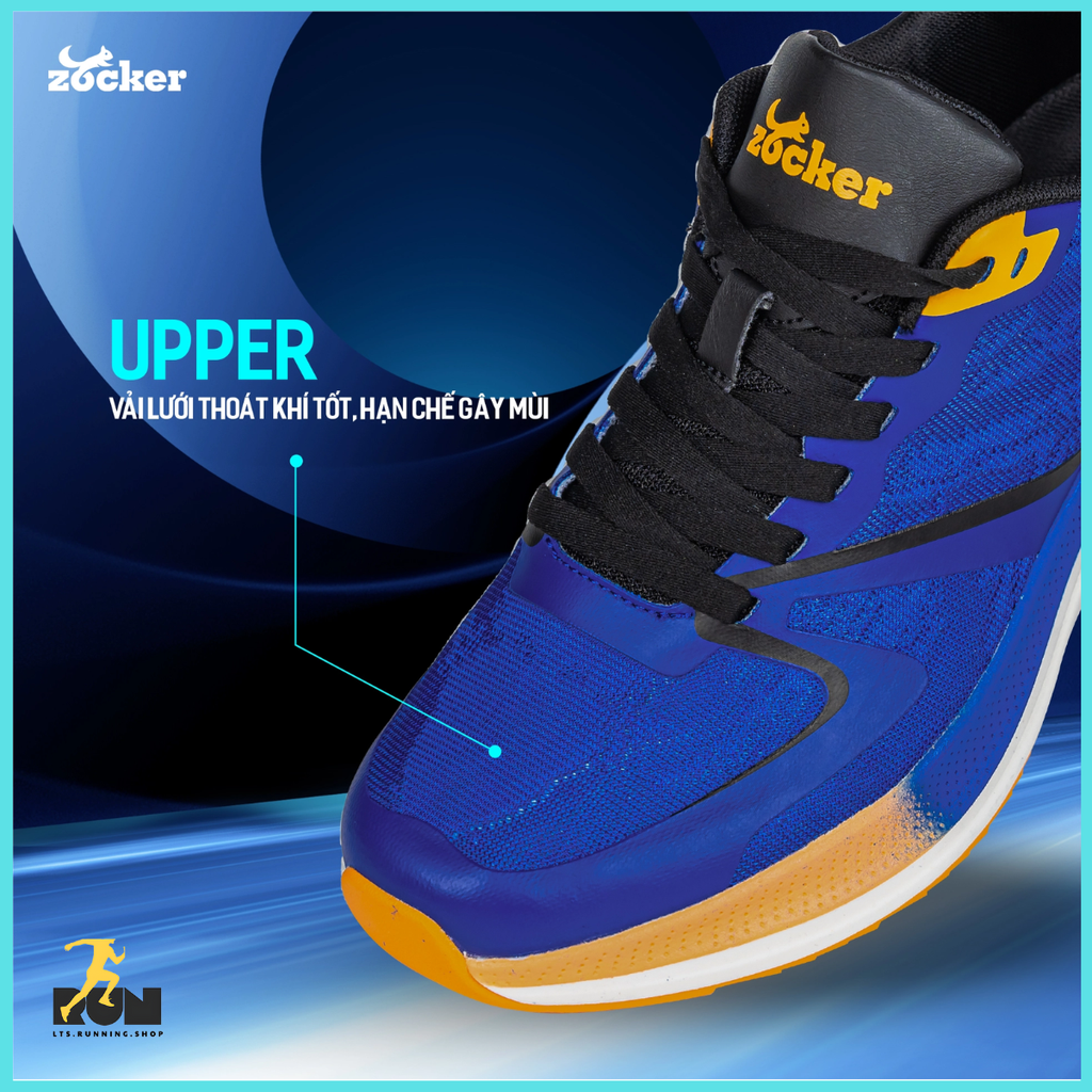 Giày chạy bộ Nam/nữ Zocker Speed Up Xanh