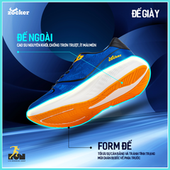 Giày chạy bộ Nam/nữ Zocker Speed Up Xanh