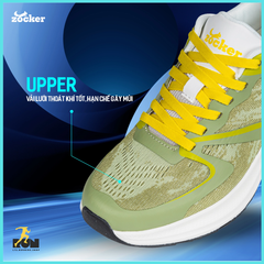 Giày chạy bộ Nam/Nữ Zocker Speed Up Rêu