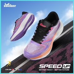 Giày chạy bộ Nữ Zocker Speed Up Tím