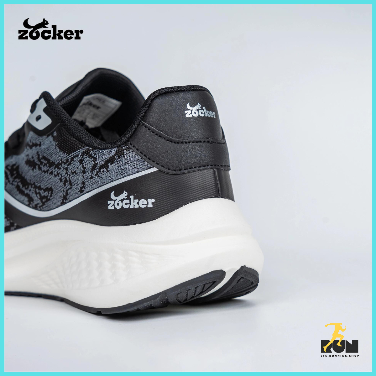  Giày chạy bộ Nam/Nữ Zocker Speed Up Đen 