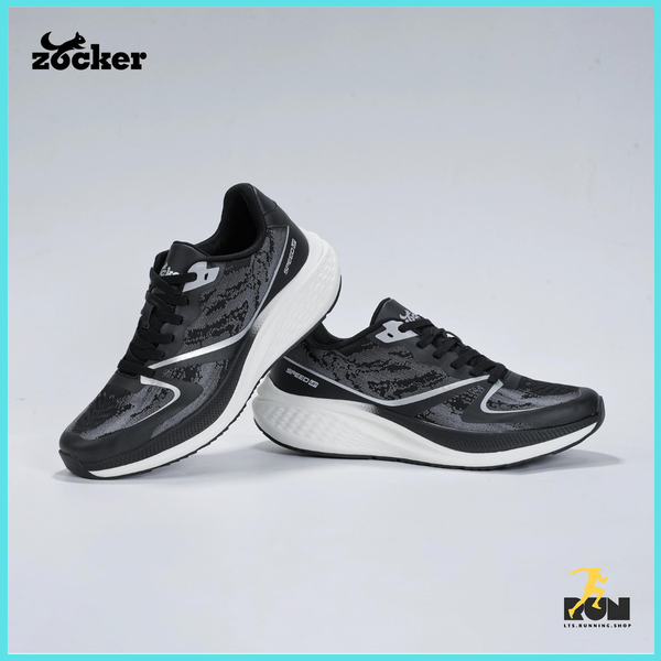  Giày chạy bộ Nam/Nữ Zocker Speed Up Đen 