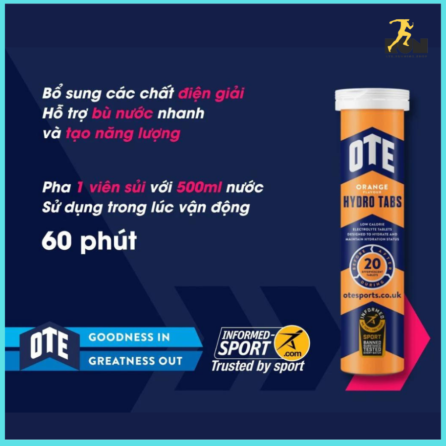  Sủi Điện giải OTE (20 viên) 