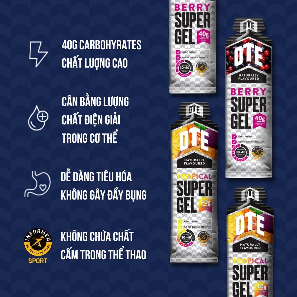  OTE Supper Gel X2 năng lượng 