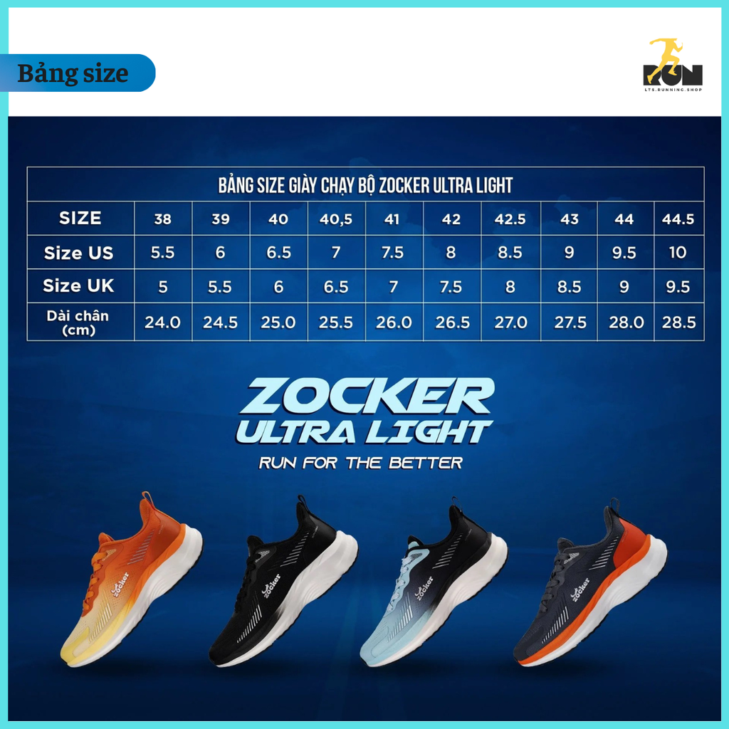 Giày chạy bộ Zocker Ultra light