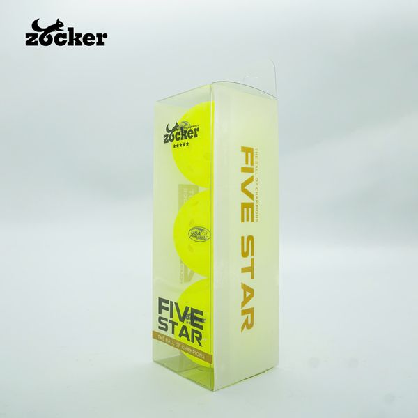 Combo 3 quả bóng thi đấu Pickleball Zocker Five Star