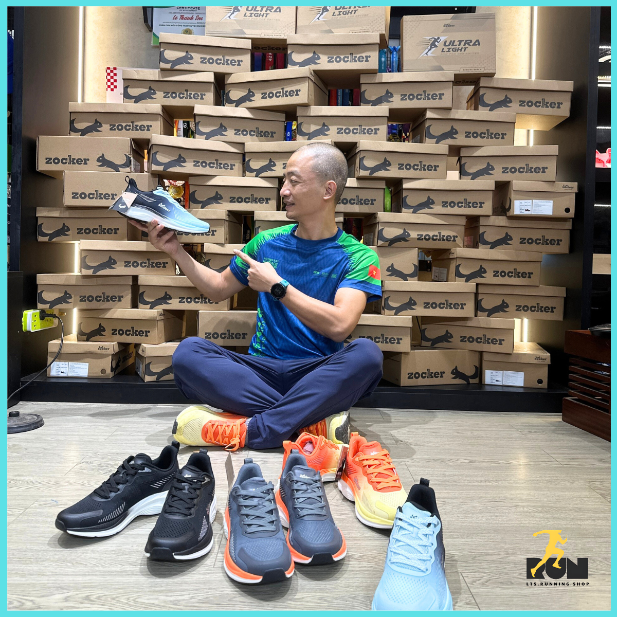  Giày chạy bộ Zocker Ultra light 