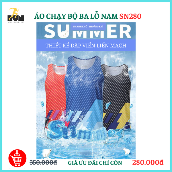 Áo chạy bộ ba lỗ nam SN 280