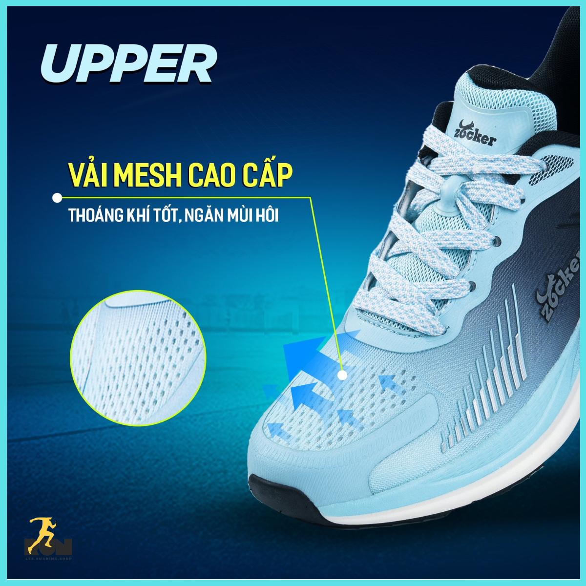  Giày chạy bộ Zocker Ultra light 