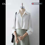  Sơ mi lụa dài tay nữ DUJO 