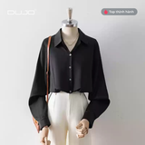  Áo cuban lụa nữ DUJO 