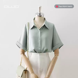  Áo cuban lụa nữ DUJO 