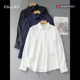  Sơ mi lụa dài tay nữ DUJO 