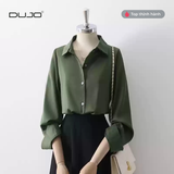 Áo cuban lụa nữ DUJO 