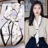  DUJO – Khăn Lụa Dài Họa Tiết Cao Cấp 