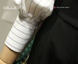  DUJO - Sơ mi sọc cổ Polo dáng rộng giá yêu thương 