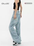  Quần Jeans Ống Rộng Siêu Mềm DUJO 