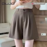  Quần Short Cạp Cao Dáng Suông 