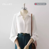  Áo cuban lụa nữ DUJO 