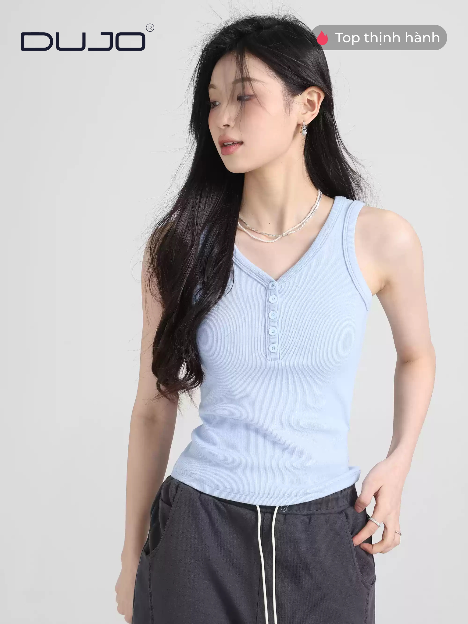  Áo gile ko tay DUJO 