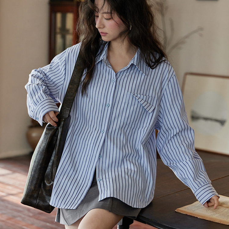  Áo sơ mi nữ kẻ sọc công sở 