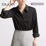  Áo sơ mi trắng lụa mịn DUJO – Item must-have cho nàng công sở 