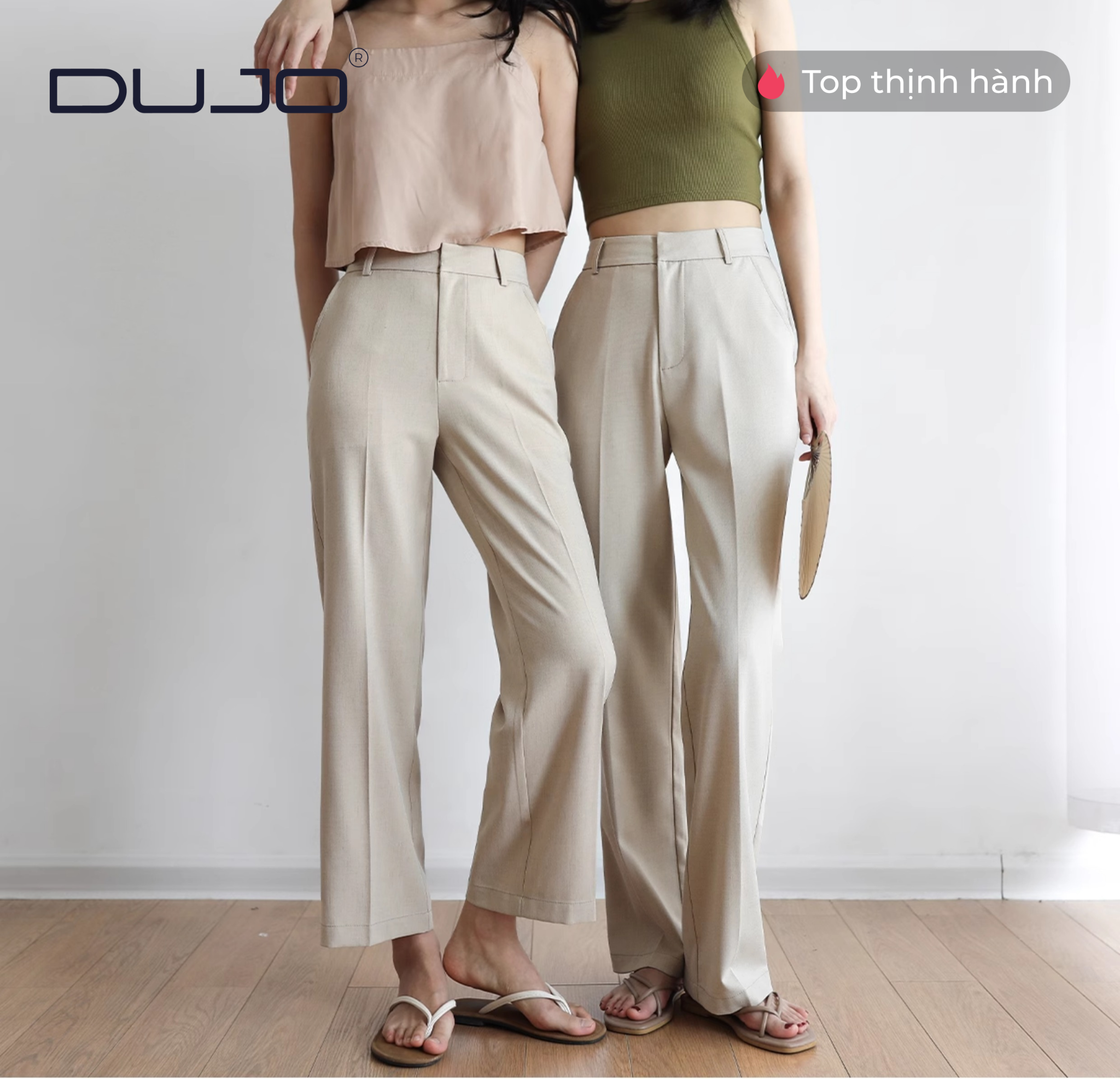  Quần tây yến mạch DUJO – Phom suông ống đứng sang trọng – mềm mại – dễ phối đồ 