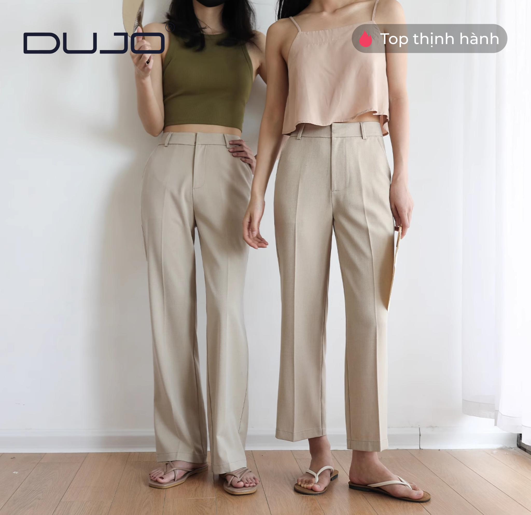  Quần tây yến mạch DUJO – Phom suông ống đứng sang trọng – mềm mại – dễ phối đồ 