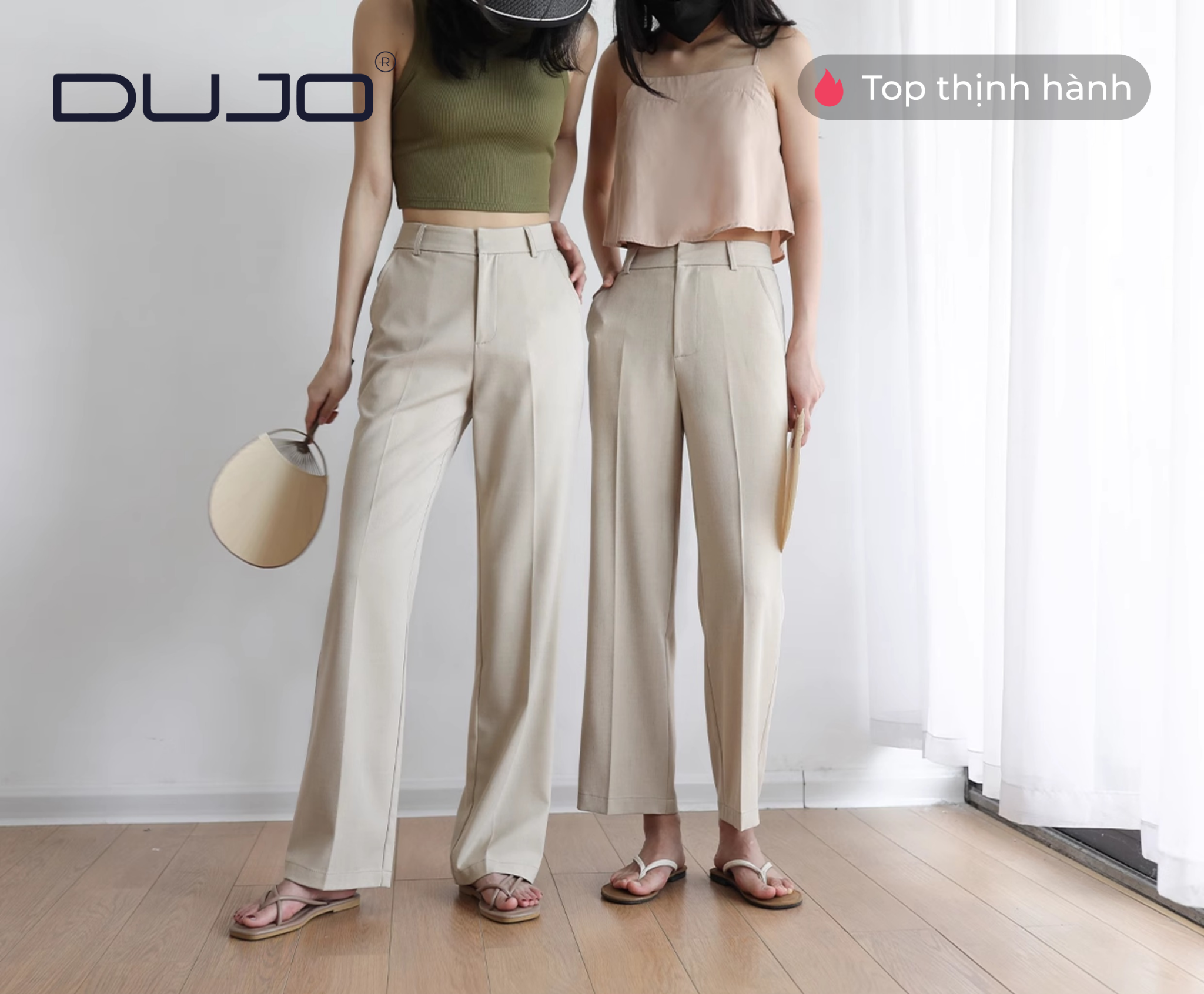  Quần tây yến mạch DUJO – Phom suông ống đứng sang trọng – mềm mại – dễ phối đồ 