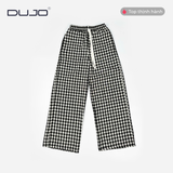  Quần Dài Sọc Caro Nữ DUJO – Dáng Suông Đẹp, Vải Mát, Giá tốt 