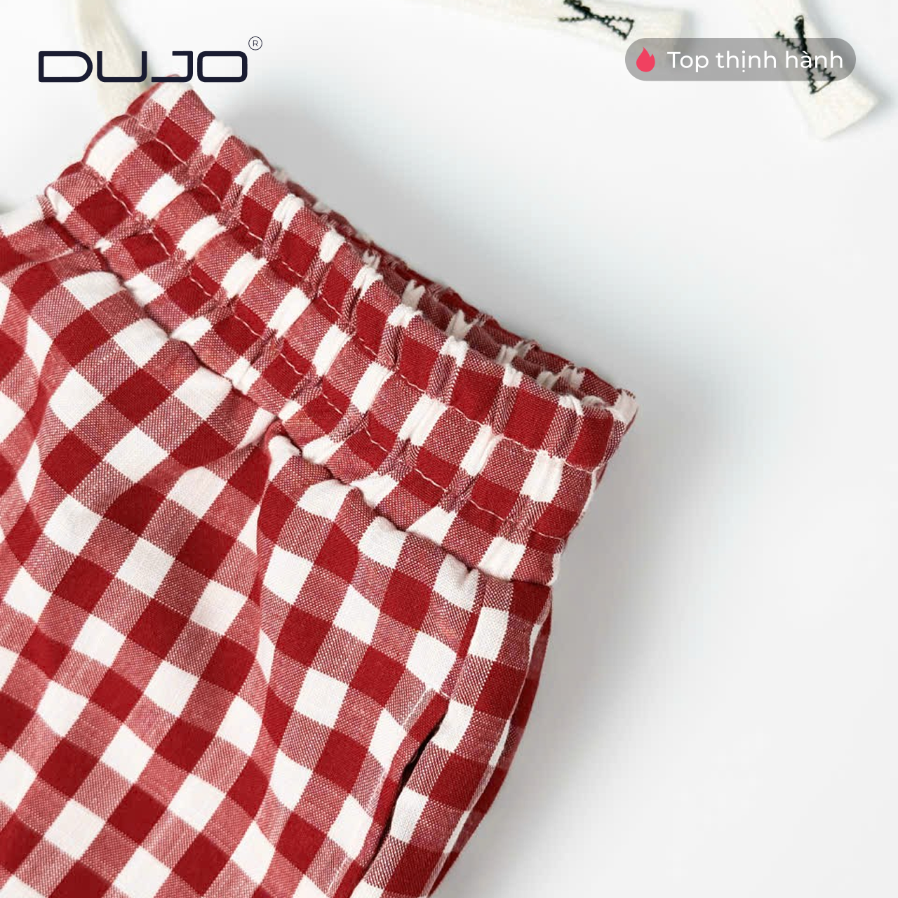  2 Quần dài kẻ caro DUJO 