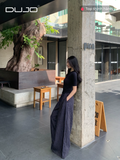  Quần Linen Kẻ Sọc Rộng Dáng Chuẩn 