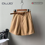  Quần short tây nữ dáng suông – Chuẩn công sở Hàn Quốc 
