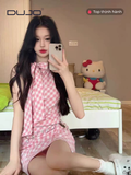  Váy hồng nơ rút thu hút mọi ánh nhìn DUJO 