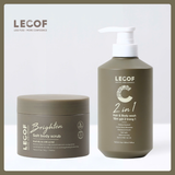  Combo Sữa tắm gội 2 trong 1 nam 350ml và Tẩy tế bào chết body nam LECOF 100gr 