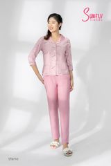 Bộ pijamas linen áo tay lỡ quần dài ST8710